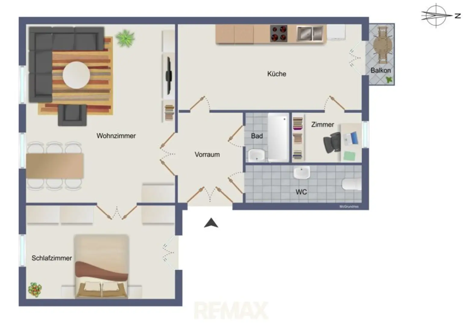 schematischer Grundriss
