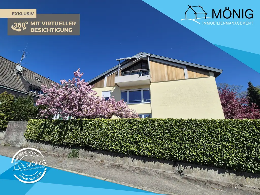 Großzügige 6-Zimmer-Penthouse-Wohnung mit 3 Balkonen und 3 Garagen am Tannenberg in Böblingen