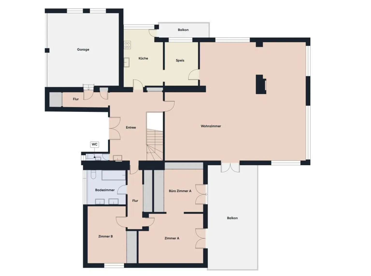 Grundriss ohne Maßstab / Ober