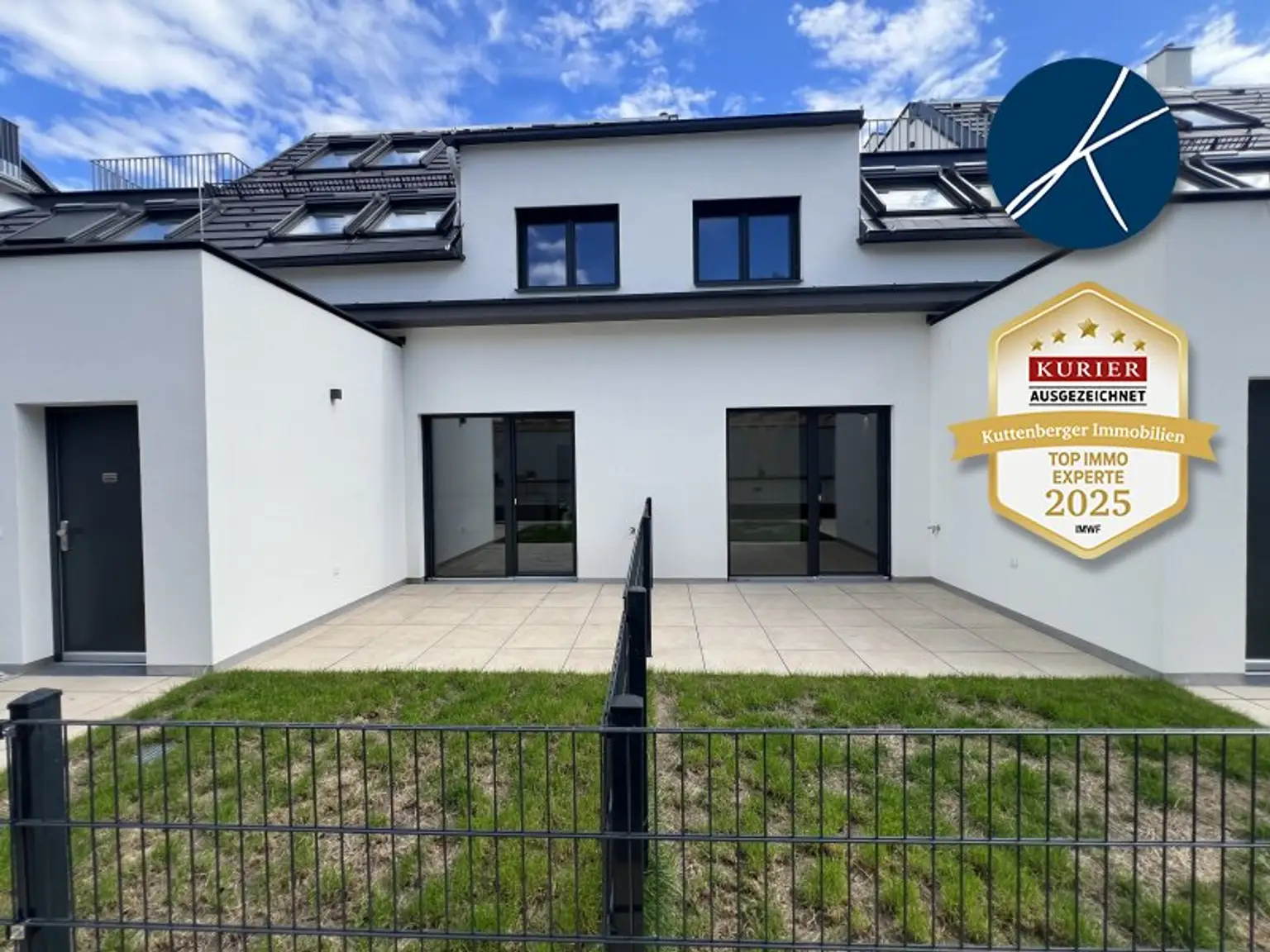 Gut vermietbar für Anleger nähe U6 Erlaaer Straße: Kleines Reihenhaus als Erstbezug mit Garten und Gartenterrasse
