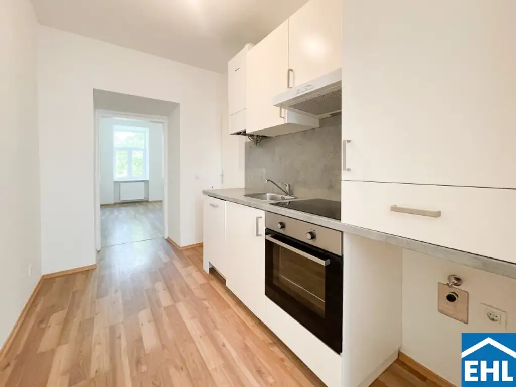 Innenhofruhelage Nähe Schlachthausgasse: Charmante 2 Zimmer-Altbauwohnung