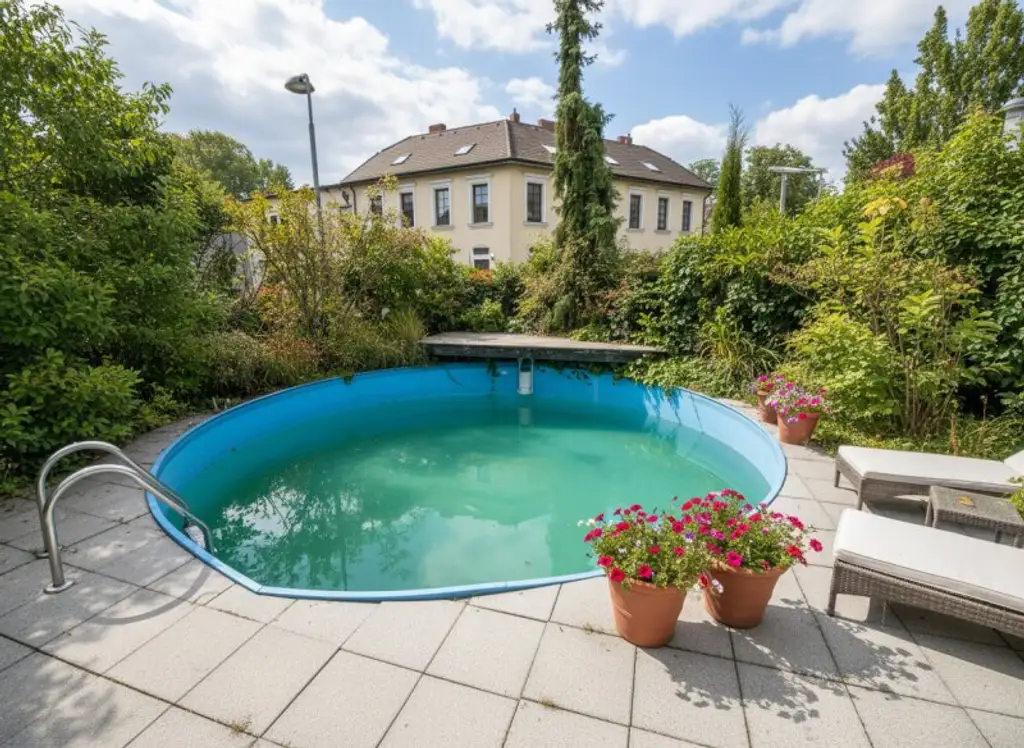 Wohnglück mit Garten & Pool – Charmante 5-Zimmer Wohnung in Ruhelage