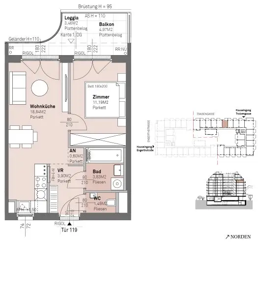 PROVISIONSFREI - Modernes wohnen am Donauufer mit Donaublick!