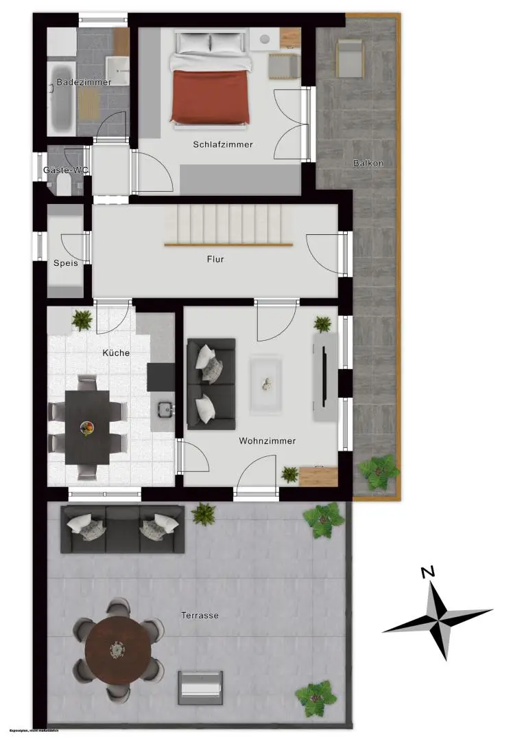 1. Obergeschoss Bauernhaus