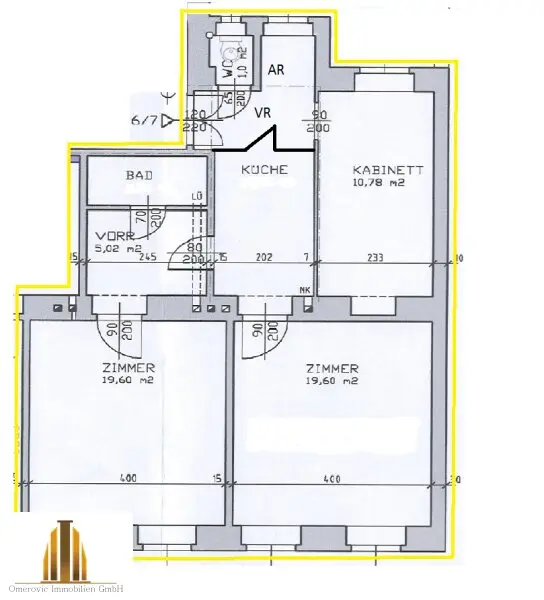 2,5 Zimmer Altbauwohnung im 1. Liftstock Nächst U3