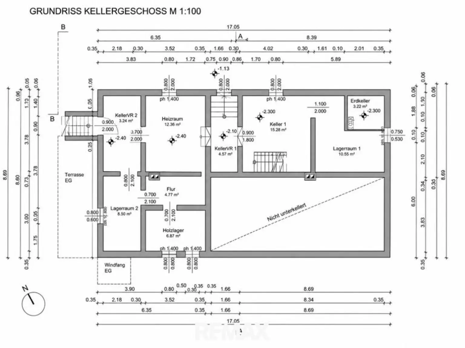 Grundriss Keller