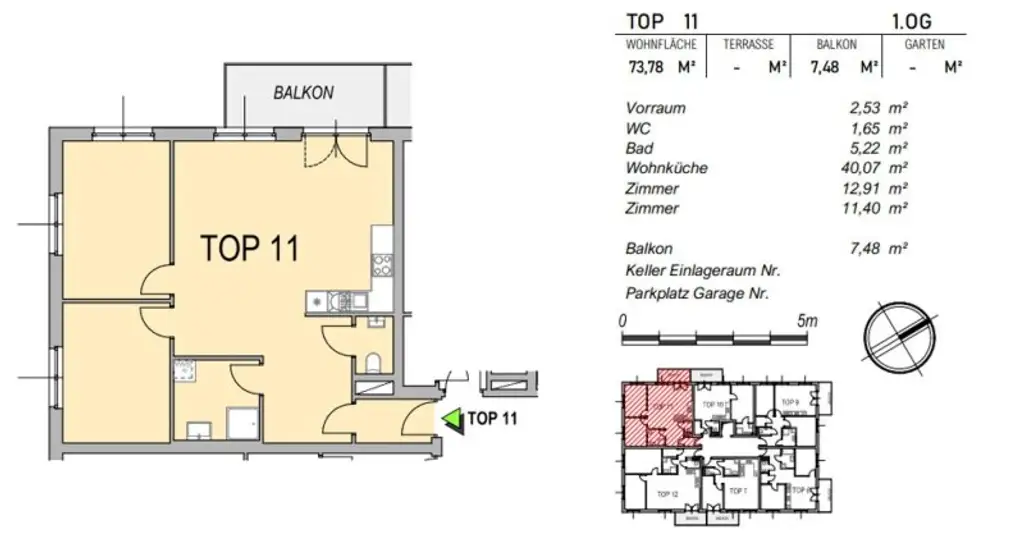 Perfekter Schnitt - Wohnen im Grünen - Großzügige Terrasse