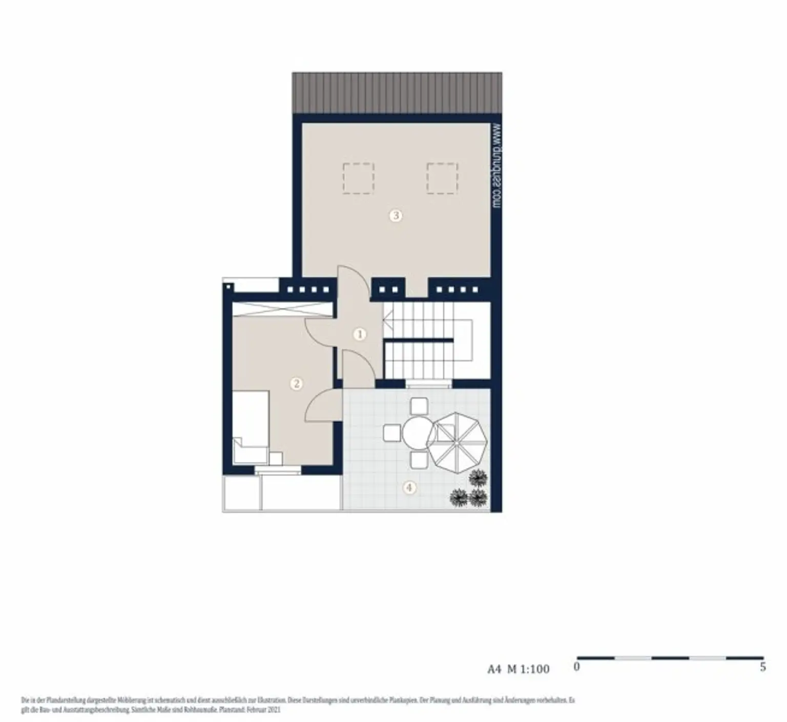 Helle 4-Zimmer-Maisonettewohnung mit großzügiger Terrasse