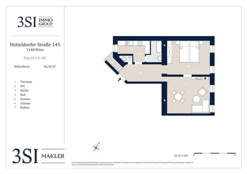 Helle 2-Zimmer-Wohnung zum Verwirklichen Ihrer Ideen im 14. Wiener Gemeindebezirk
