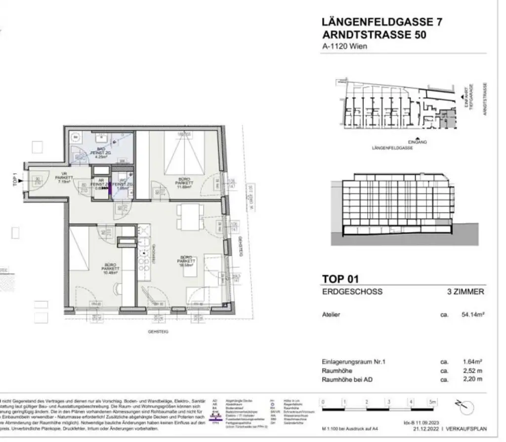 Atlier/Büro! Estbezug in neu errichtetem Wohnprojekt im EG - Top01