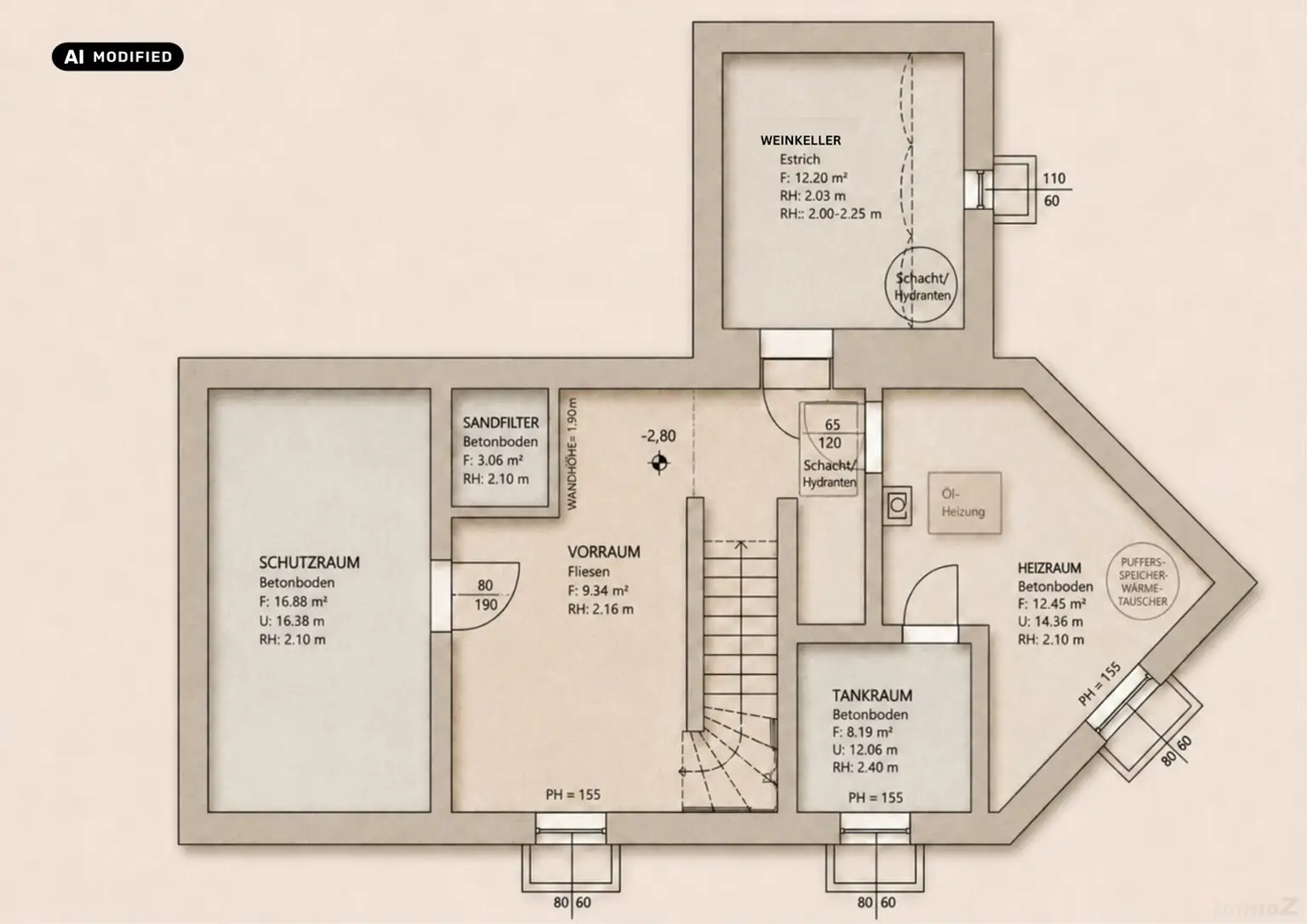 KI-bearbeitet – Plan KG - Farbe