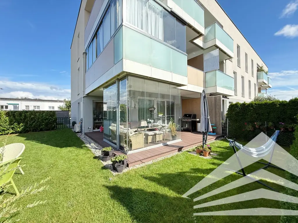 Moderne 3 Zimmerwohnung mit 177 m² Eigengarten in Linz/Pichling!
