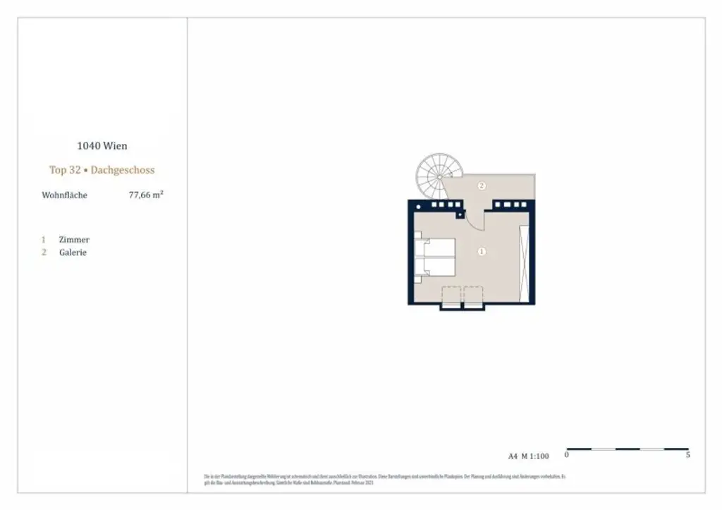 Helle 2-Zimmer-Maisonettewohnung, Nähe Wiedner Hauptstraße