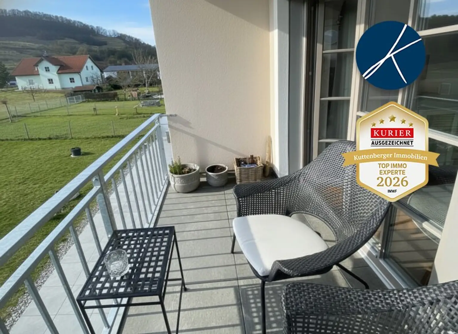 Balkon mit traumhaften Grünblick