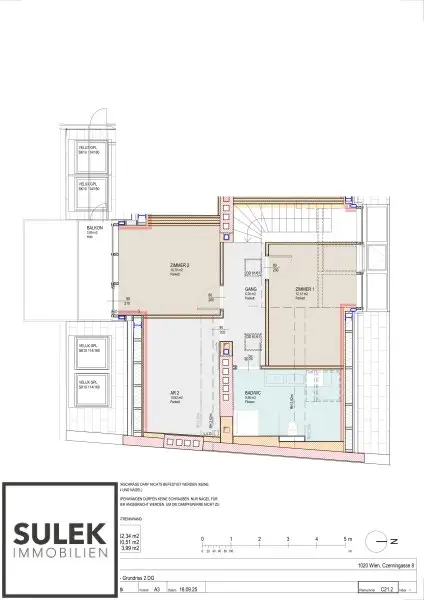Erstbezug: traumhafte DG-Maisonette mit 3 Schlafzimmern und 2 Bädern