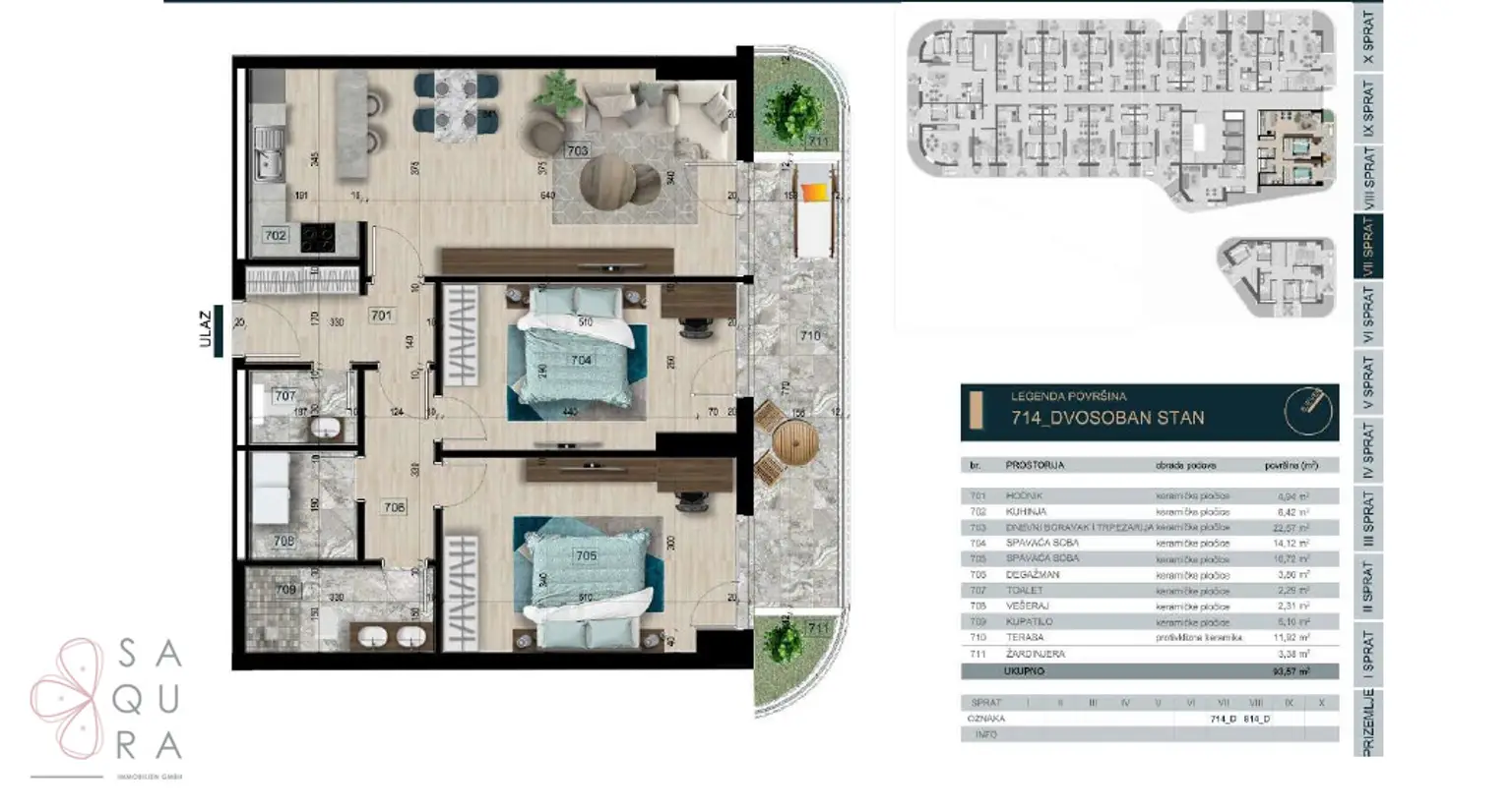 Lebenskunst am Meer – Apartment 714 in Bar