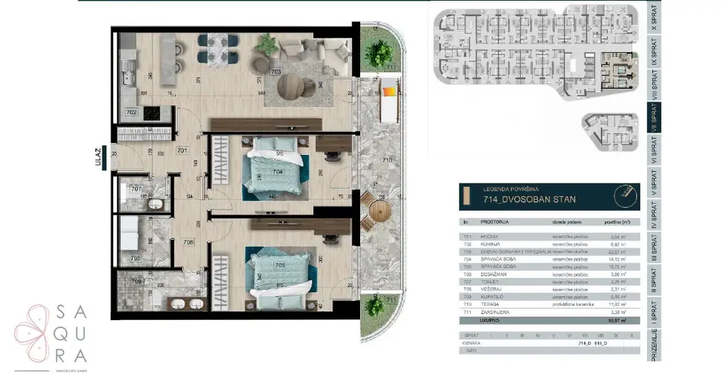 Lebenskunst am Meer – Apartment 714 in Bar