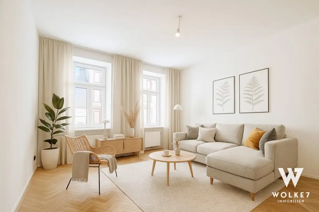 Top-sanierte 3-Zimmer Altbauwohnung – Ruhige Toplage beim Augarten