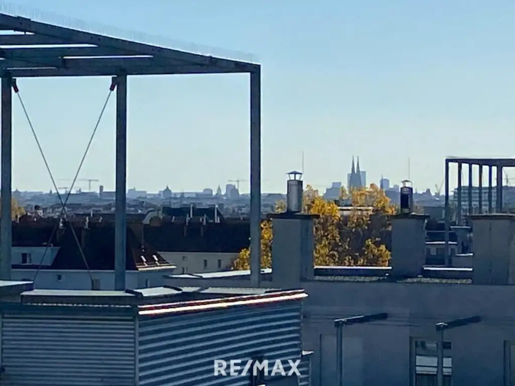 DG-Wohnung mit 2 Terrassen auf Wohnebene und phänomenalem Fernblick über Wien