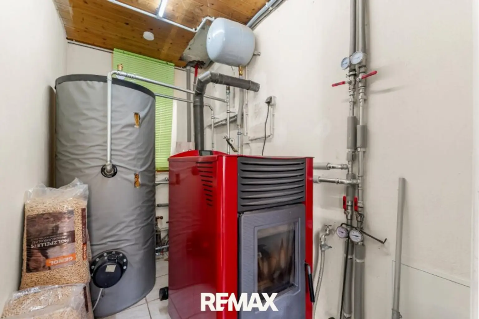 Pelletsheizung und Boiler