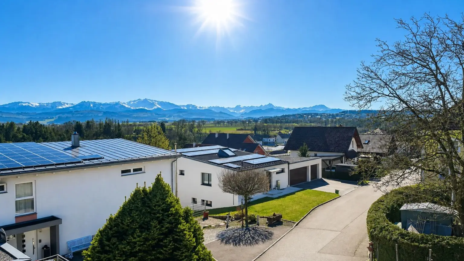 Blick ins Gebirge