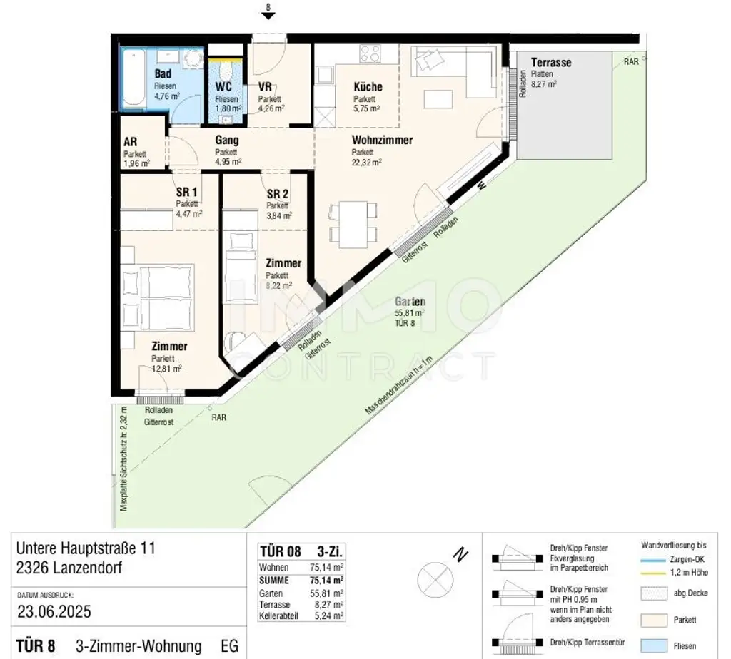 GARTENWOHNUNG / PROVISIONSFREI SCHLÜSSELFERTIG und
NUR einen Katzensprung von Wien