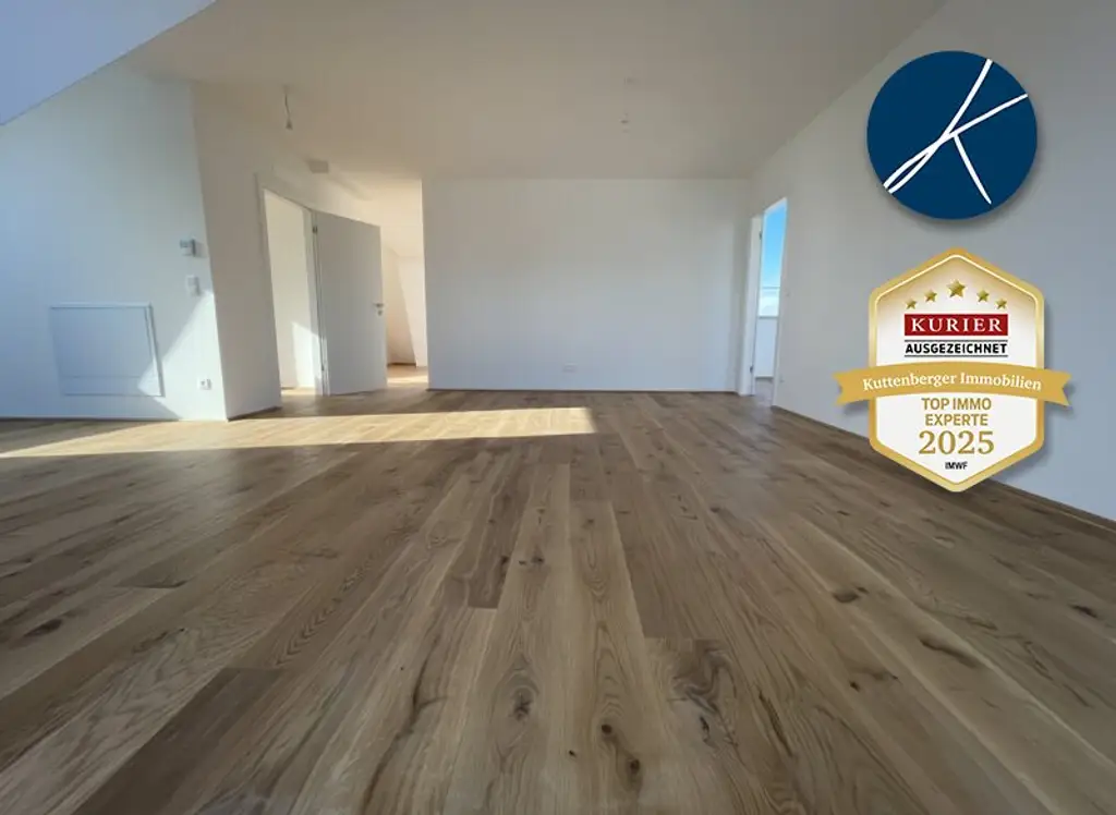 *Superprojekt: ''Über den Baumwipfeln" *TOP 53* MIT BALKON + SUPER-PANORAMA-DACHTERRASSEN + 360° WIEN-BLICK