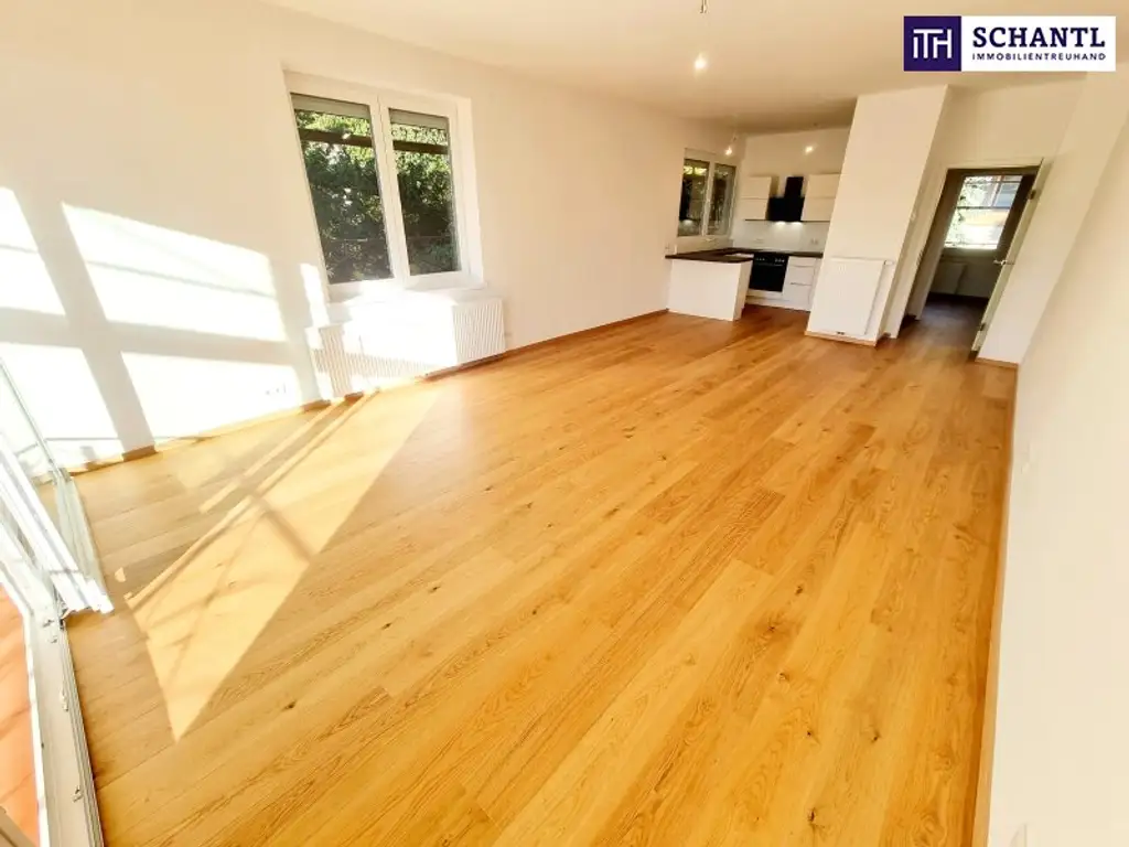 Ruheoase im Grünen! Sonnig. Saniert. Einfach super! Erstbezug mit Wohlfühlfaktor! 4 Zimmer + 2 Balkone + Garagenplatz + Hochwertige Einbauküche! Grün wohin das Auge reicht!