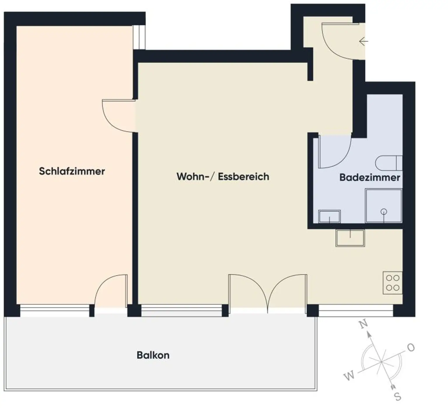 Grundriss ohne Maßstab
