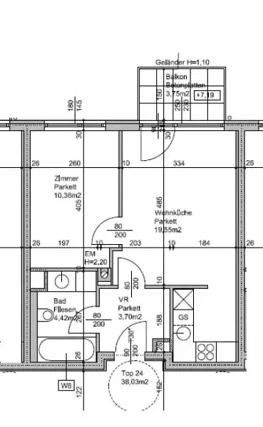 BALKONWOHNUNG! 2-Zimmer Wohnung in 1210 Wien zu vermieten!
