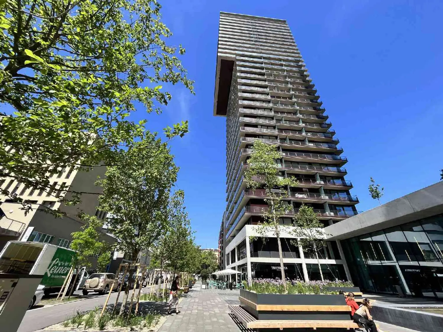 Blick auf die Vienna Skyline - Wohnen im Triiiple Tower