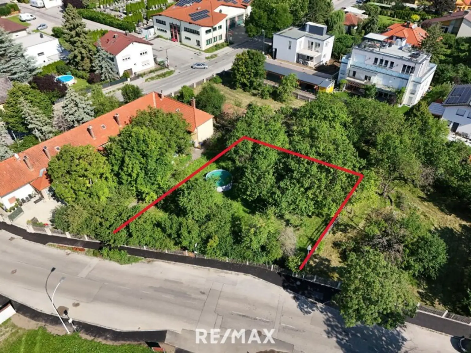 Grundstück Bild, Oben seitlich