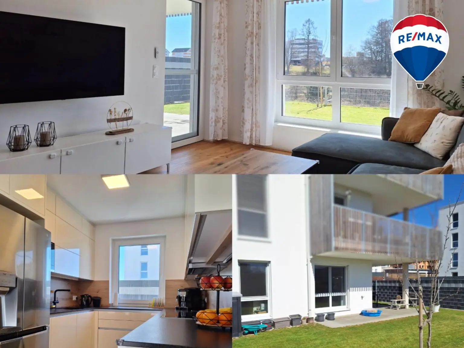 Exklusives Wohnen im Erdgeschoss: 4-Zimmer-Eigentumswohnung mit DAN Küche, Terrasse und Garten