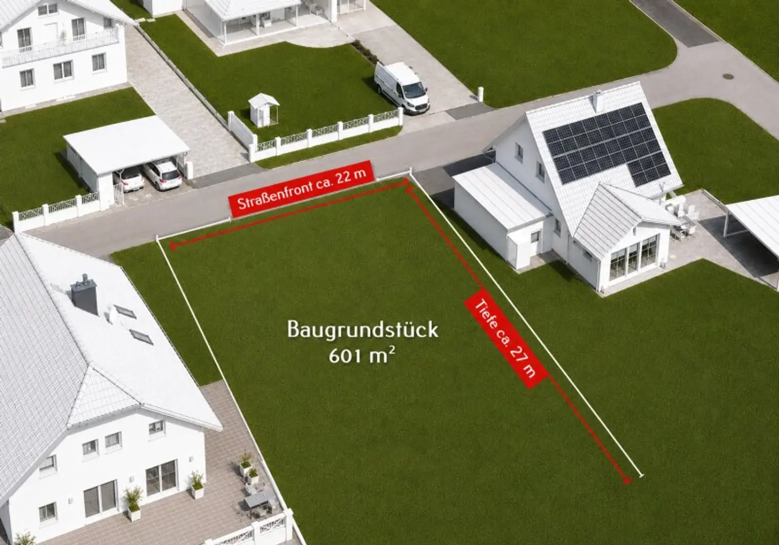 Grundstücksvisualisierung
