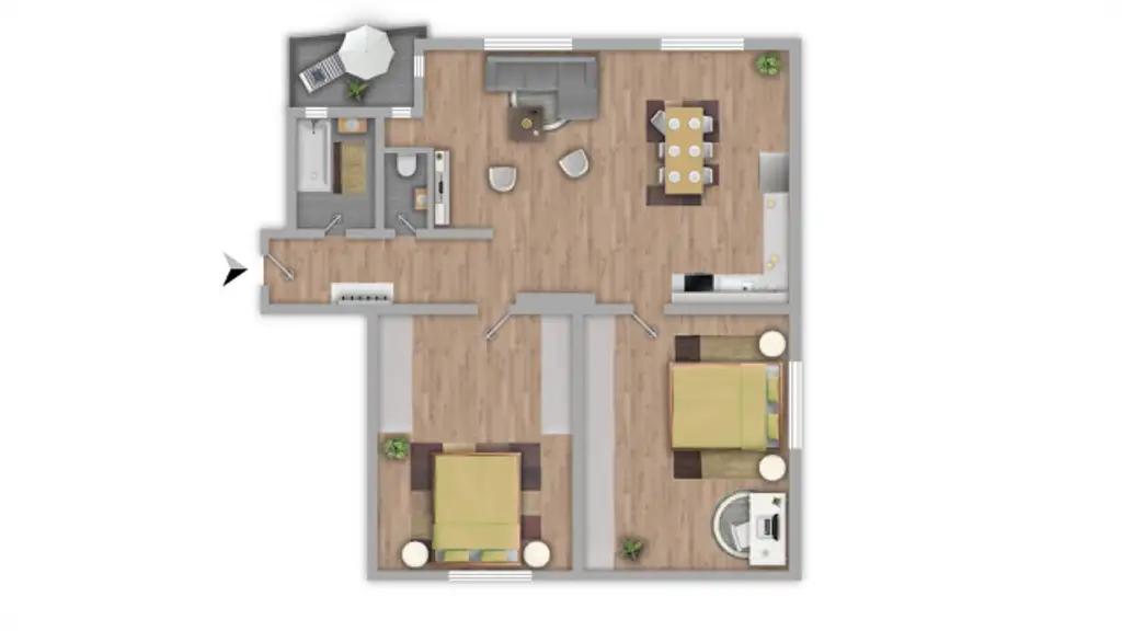 Sanierte 3-Zimmer-Wohnung mit Balkon, Parkplatz & großem Kellerabteil in Spittal an der Drau