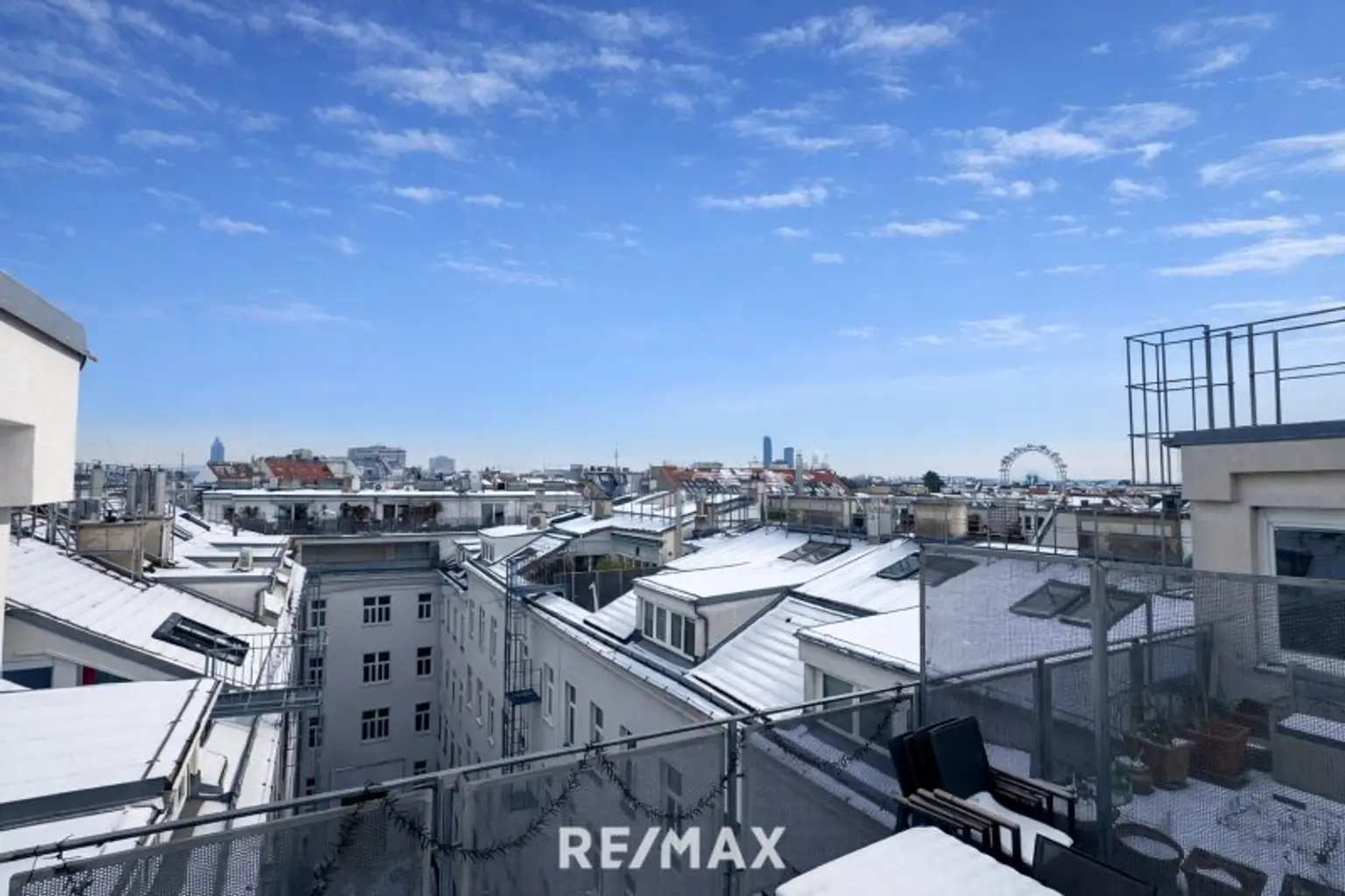 Traumhafter Fernblick und auf Wiener Riesenrad