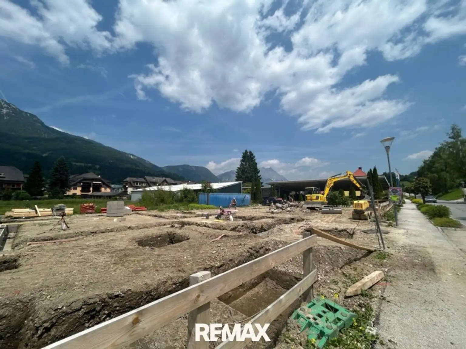 Die Baustelle hat begonnen