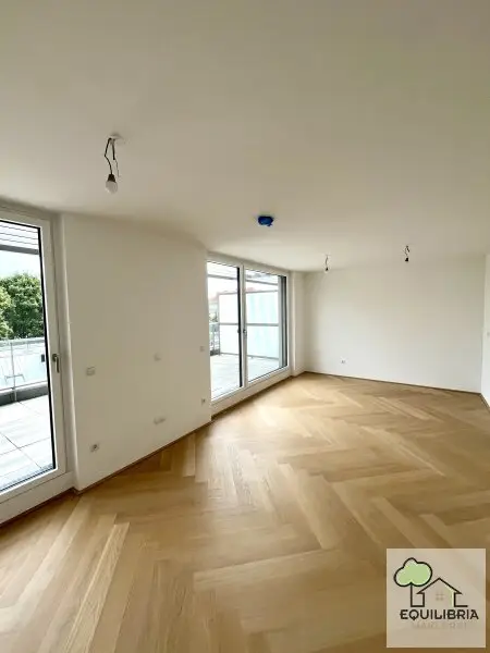 GEKÜHLT !  NEUBAU  !   Erstbezug  mit  einer 28 m2 großen und ruhigen   Terrasse  - Entdecke dein neues Zuhause