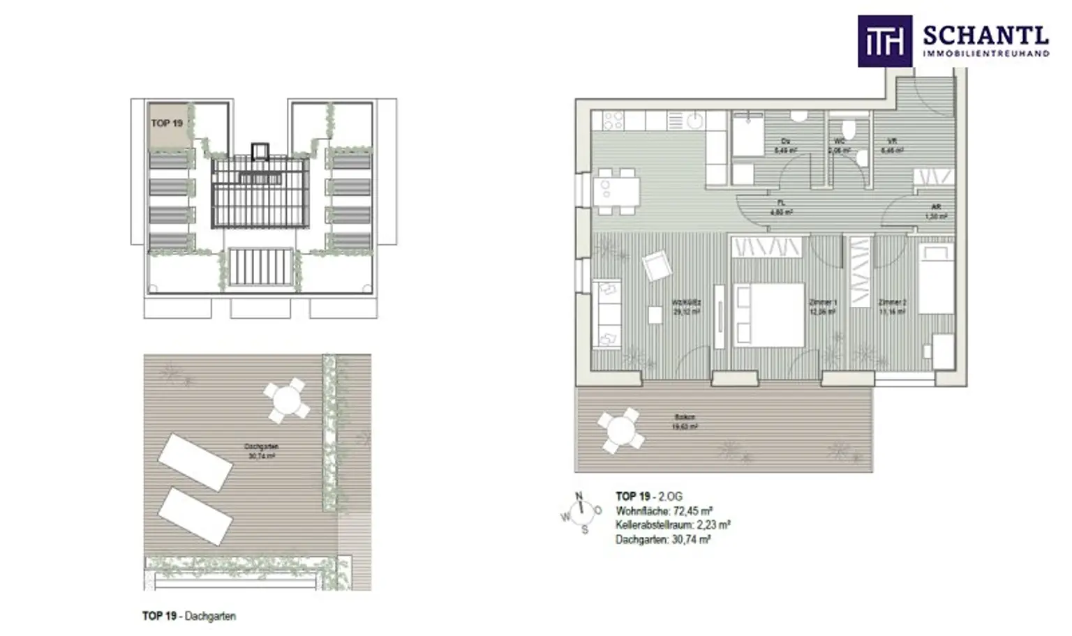 RIESIGE DACHTERRASSE + HOCHWERTIGE AUSSTATTUNG + SÜD/WEST Ausrichtung! + Tiefgarage! Nur 7 Min. von Graz entfernt!!