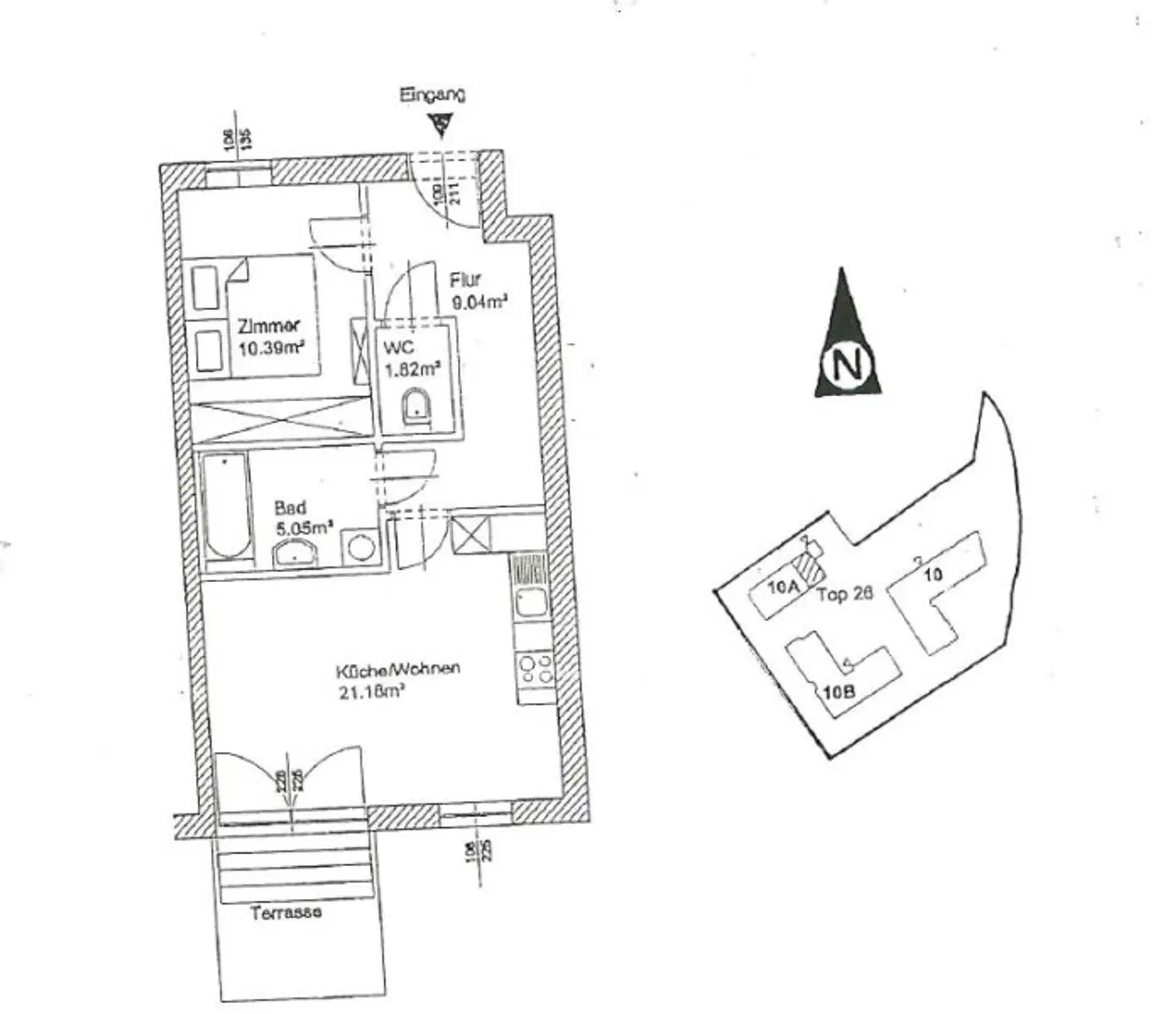 Ruhige barrierefreie 2-Zimmer-Wohnung mit Garten und Parkplatz – Ihr neues Zuhause !