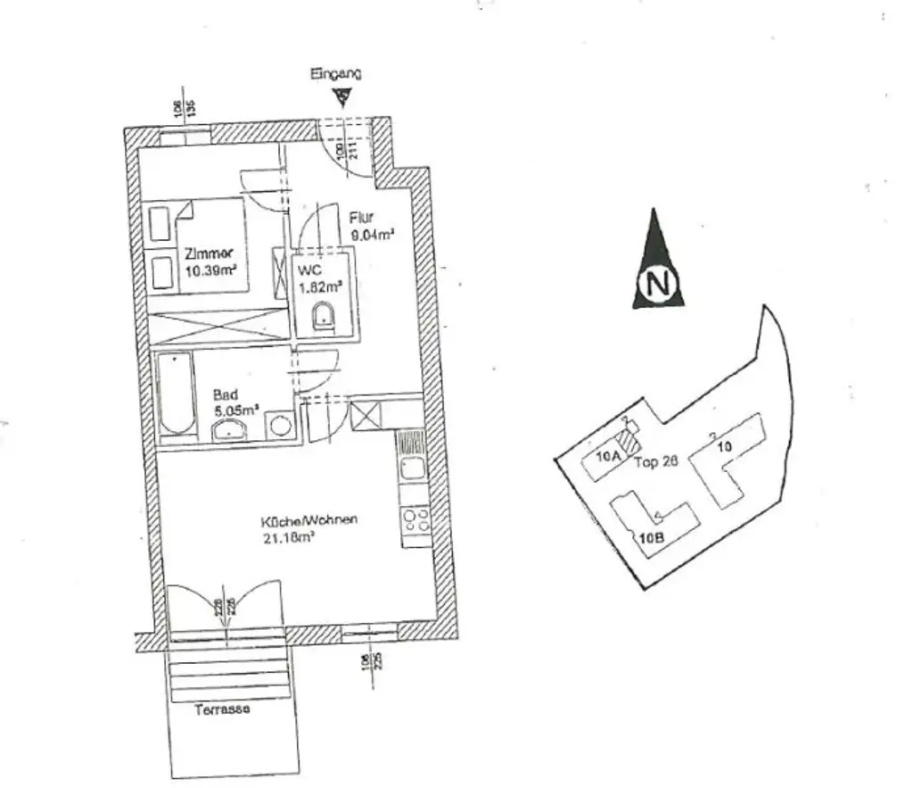 Ruhige barrierefreie 2-Zimmer-Wohnung mit Garten und Parkplatz – Ihr neues Zuhause !