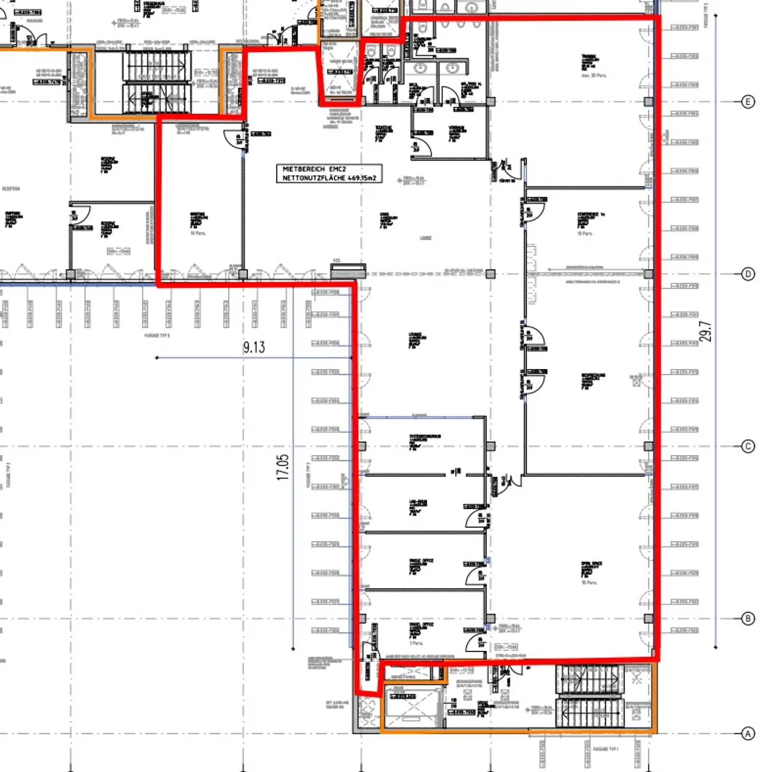 1120 Wien, Am Europlatz 1-5 - BT B 3.OG ca. 533 m²