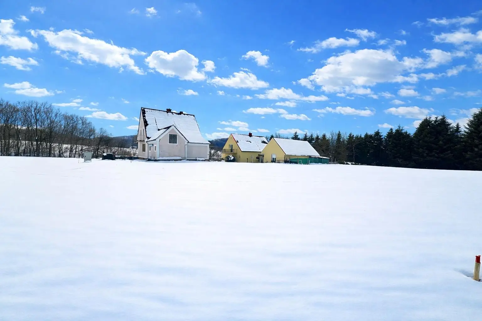 Sonniges, ebenes Baugrundstück