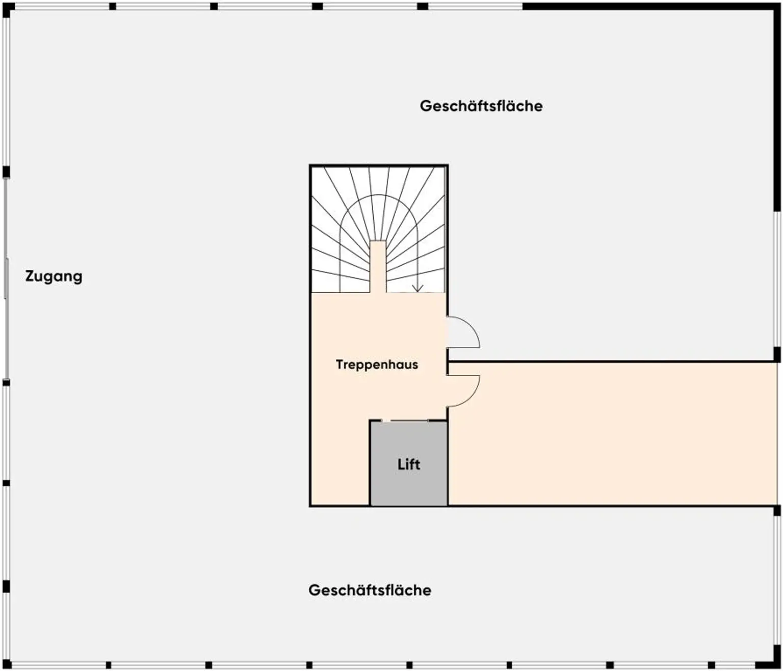 Grundriss ohne Maßstab / Gewe