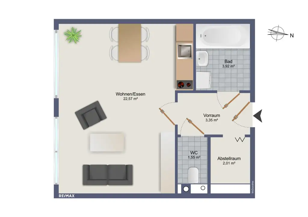 Gemütliche Kleinwohnung nahe FH Joanneum mit Parkplatz!
