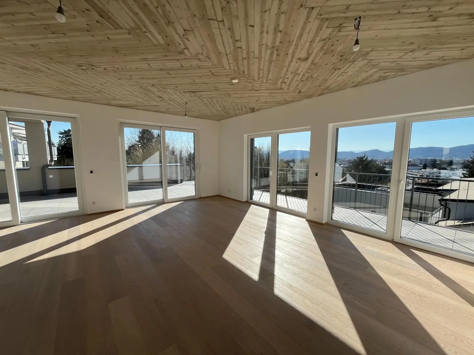 Erstbezug! stylische Penthouse Wohnung mit großer Terrasse und sensationellen Stadtblick in Waltendorf!