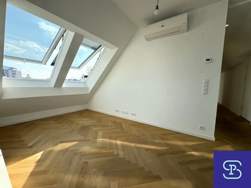 Provisionsfrei: Klimatisierte 73m² DG-Wohnung + 10,2m² Terrasse Nähe Karmelitermarkt - 1020 Wien