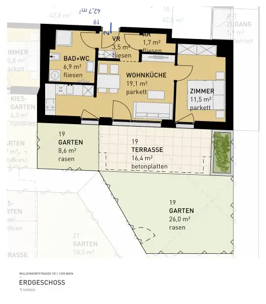 PROVISIONSFREI - Aspern Flats 101 - Ihr Traum vom Eigenheim im Grünen