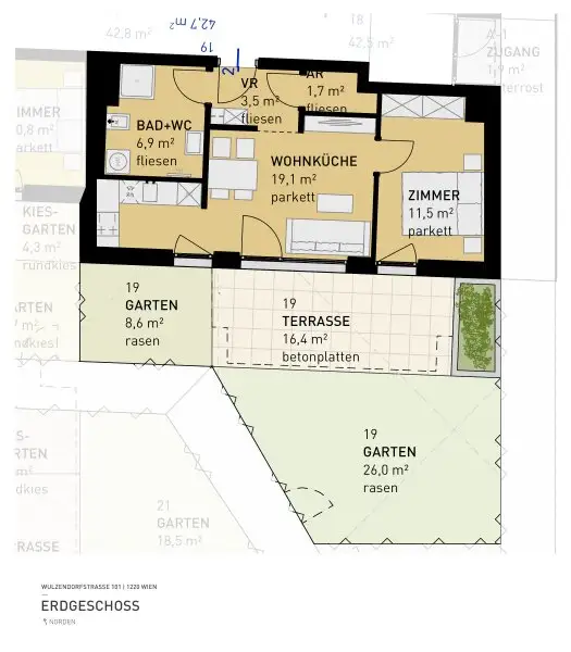 PROVISIONSFREI - Aspern Flats 101 - Ihr Traum vom Eigenheim im Grünen