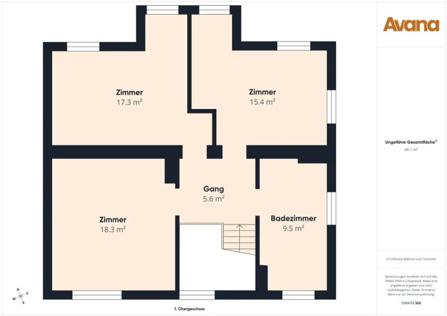 Grundriss 1. Obergeschoss